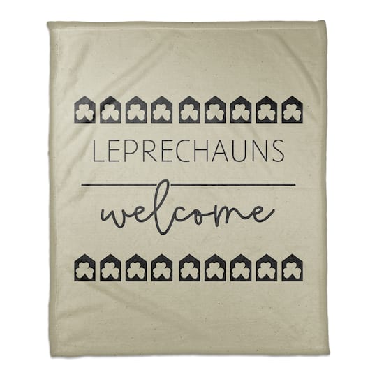 Leprechauns Welcome 50&#x22; x 60&#x22; Coral Fleece Blanket